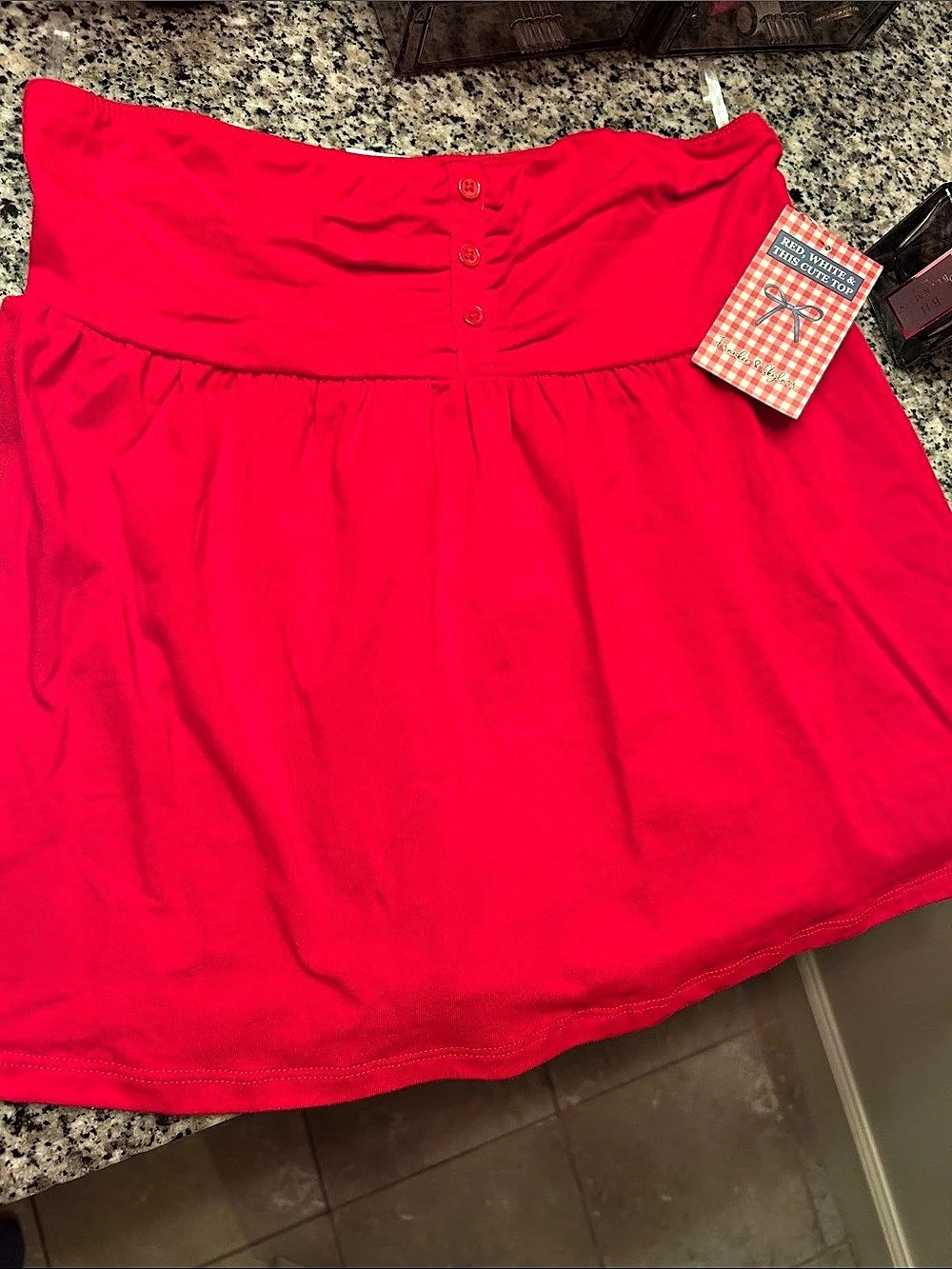 Jones New York Red Mini Skirt NWT